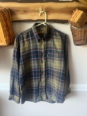 Barbour The Heritage Shirt Plaid Flannel Tartan M